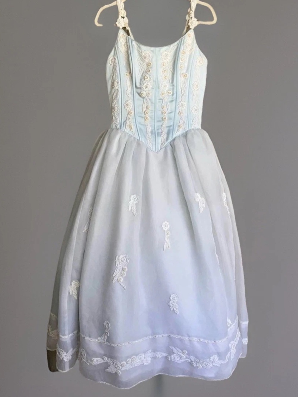 Fairytale Princess Ballgown Quinceanera Dress Corset Bodice Full Maxi Skirt 12 - Picture 5 of 16